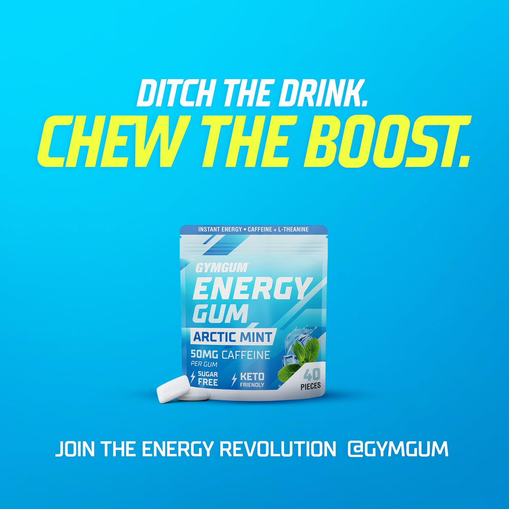Use of GYMGUM Energy Gum during a workout for a quick energy boost