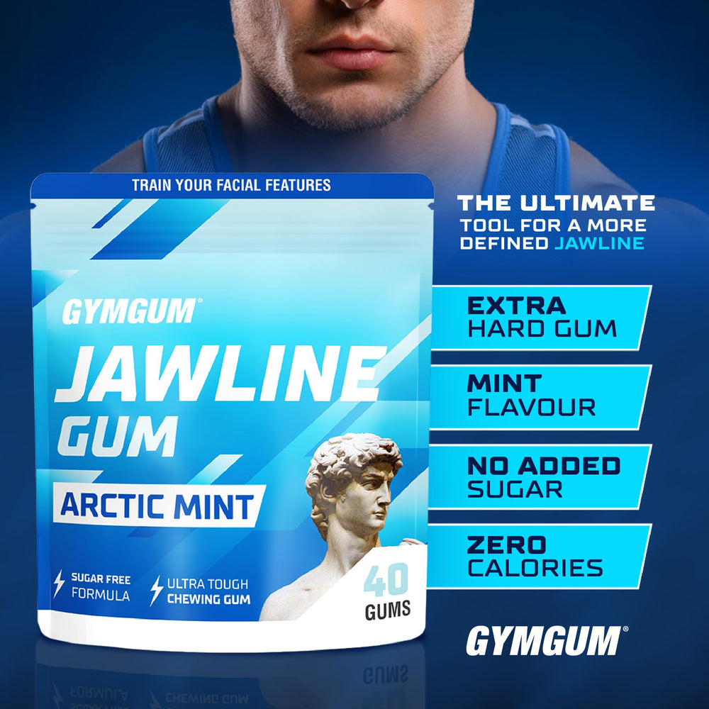 GYMGUM gum on desk for discreet workouts between tasks.
