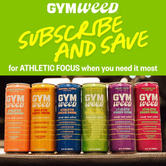 GYM WEED ashwagandha-ksm66 close-up suggests calm focus between sets