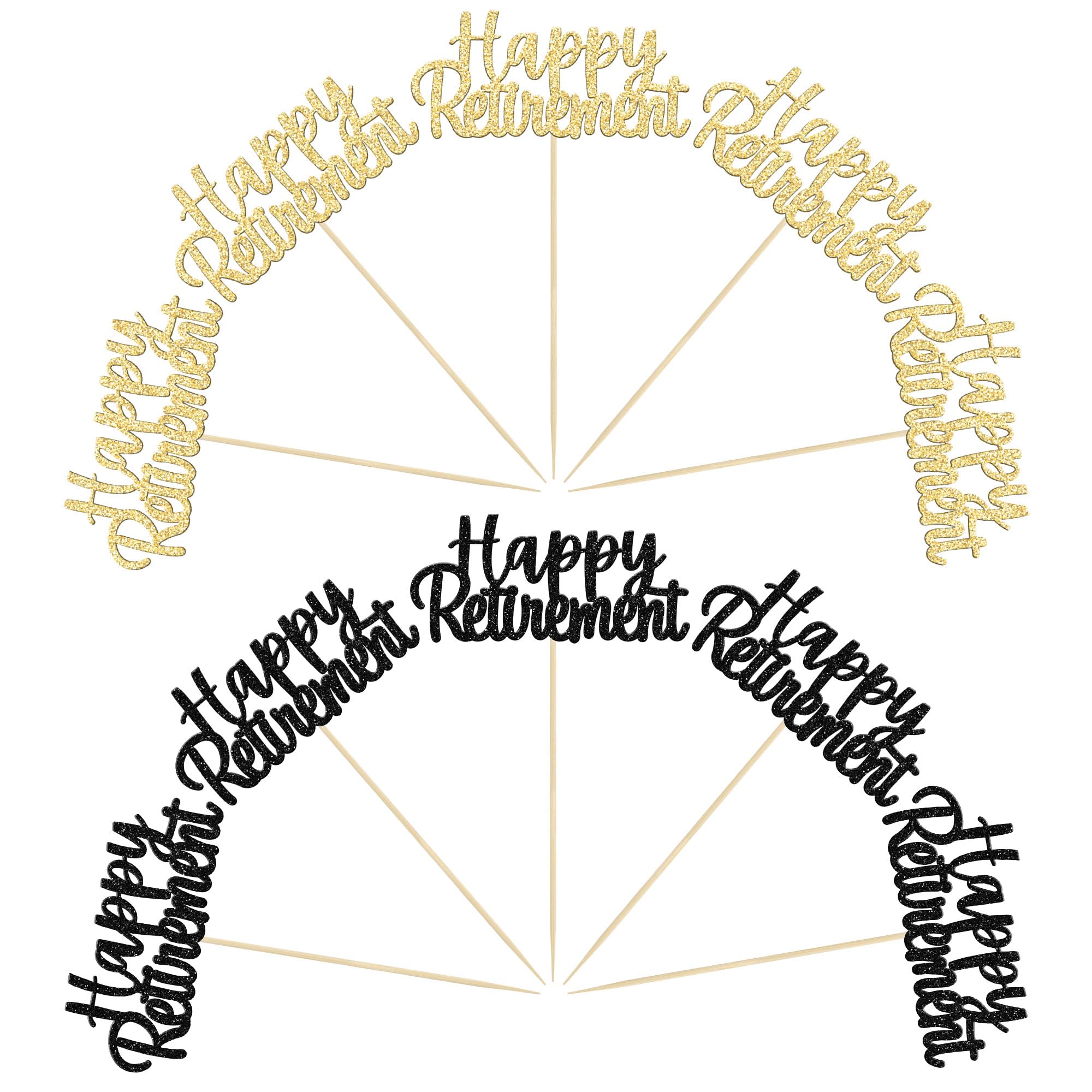 Gyufise retirement decorations feature a plain white backside for a clean look.