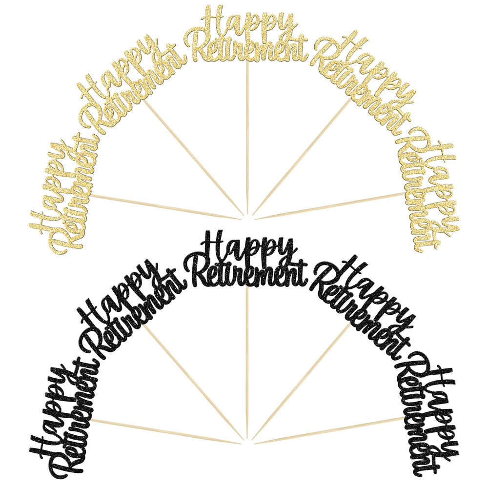 Gyufise retirement decorations feature a plain white backside for a clean look.