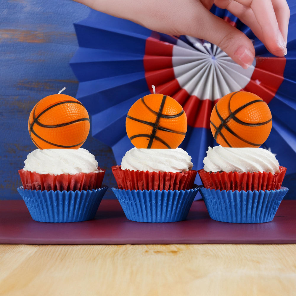 Gyufise birthday cake toppers bring playful basketball flair to cakes.