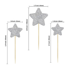 Gyufise glitter star picks add sparkle for weddings and celebrations.