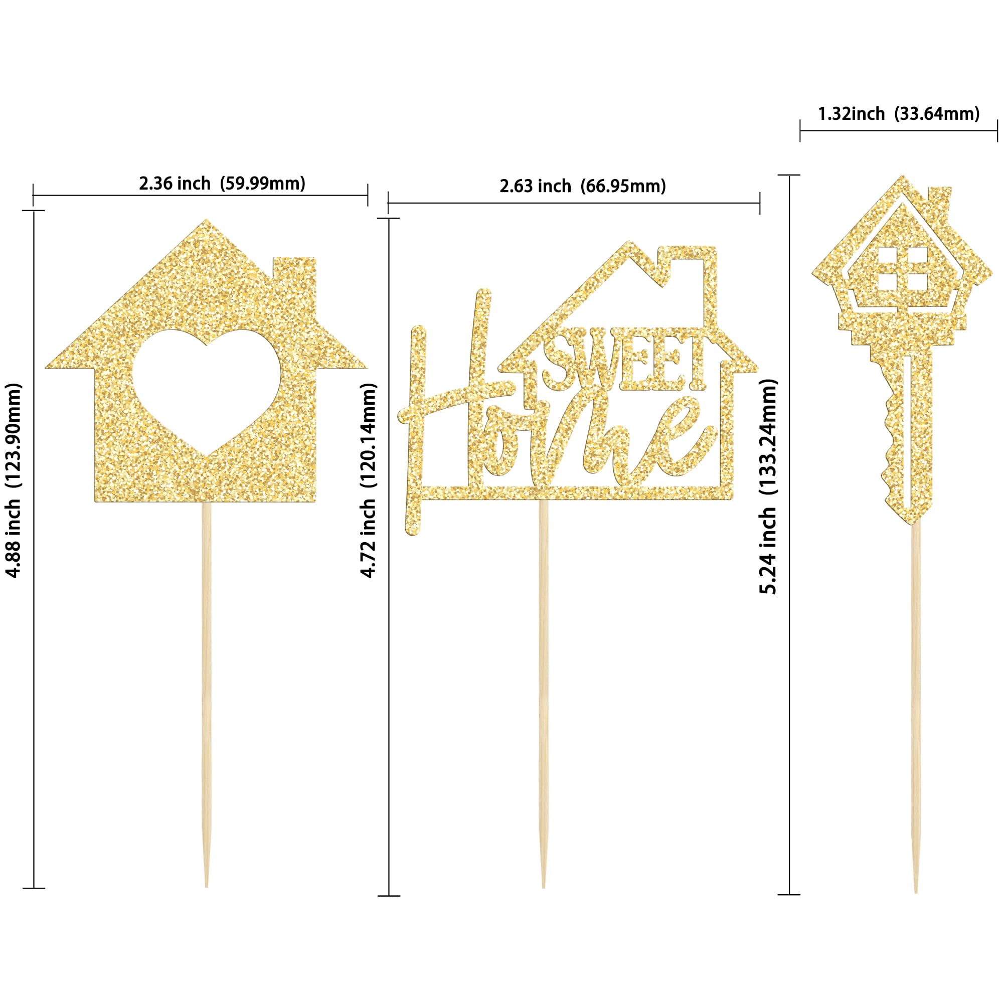 Gyufise housewarming cake decorations toppers elevate dessert presentation.