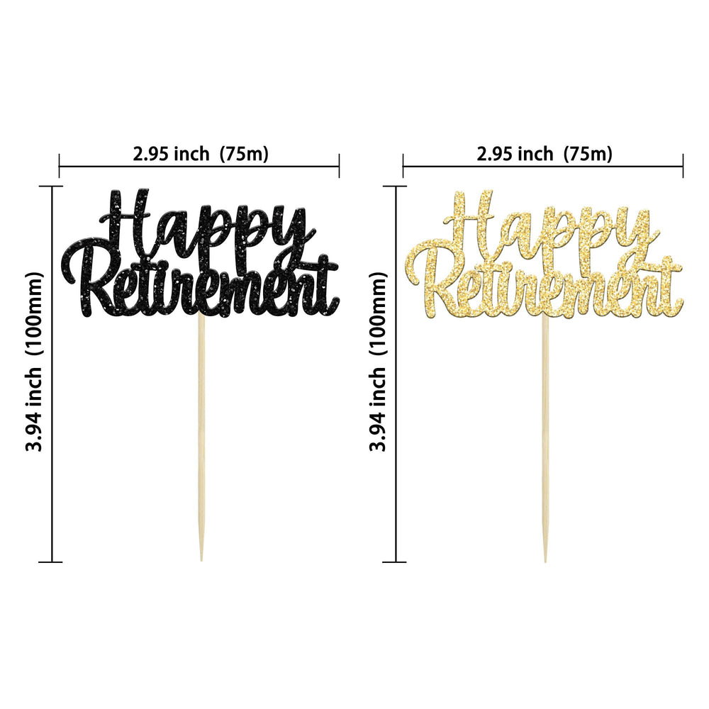 Gyufise multicolor glitter cupcake toppers with black and gold sparkle for impact.