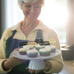 Gyufise paper retirement toppers are durable and reusable for events.
