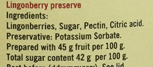 Hafi lingonberry preserves close-up highlighting natural fruitiness and toppings use