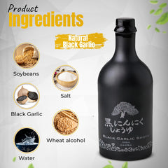 HAKU Black Garlic Shoyu dark glaze enhancing umami on meals