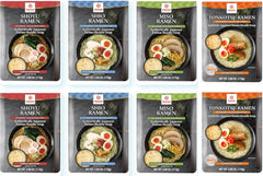 Hakubaku authentic Japanese ramen noodles variety pack ready for quick weeknight meals
