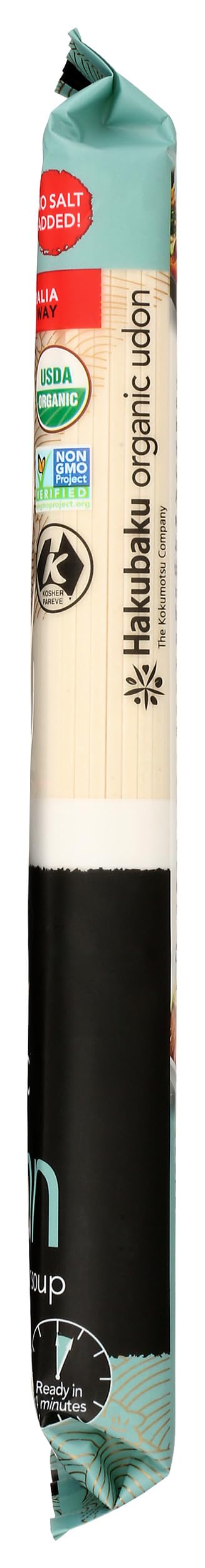Hakubaku organic certifications label highlighting USDA standards