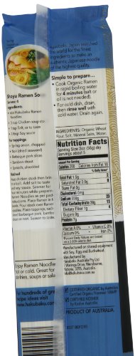 Hakubaku Organic Ramen ready in 4 minutes shown as a quick meal.