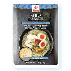 Hakubaku shoyu flavor noodles, soy-based umami base for creative toppings
