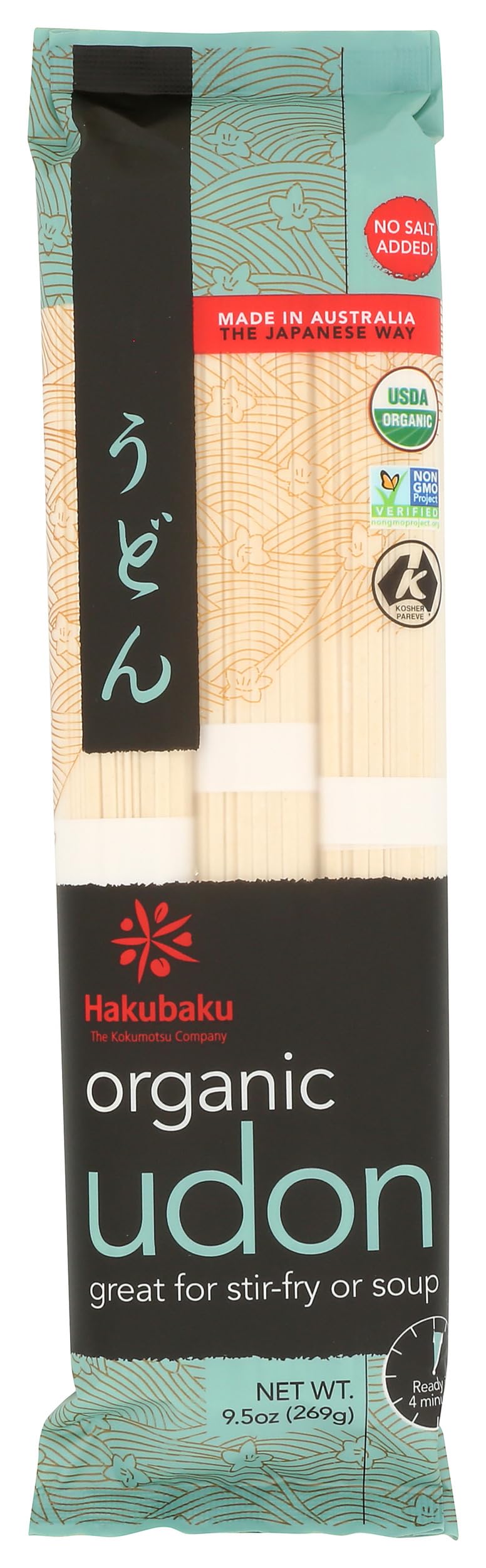 Hakubaku udon noodles pack, ideal for quick authentic meals