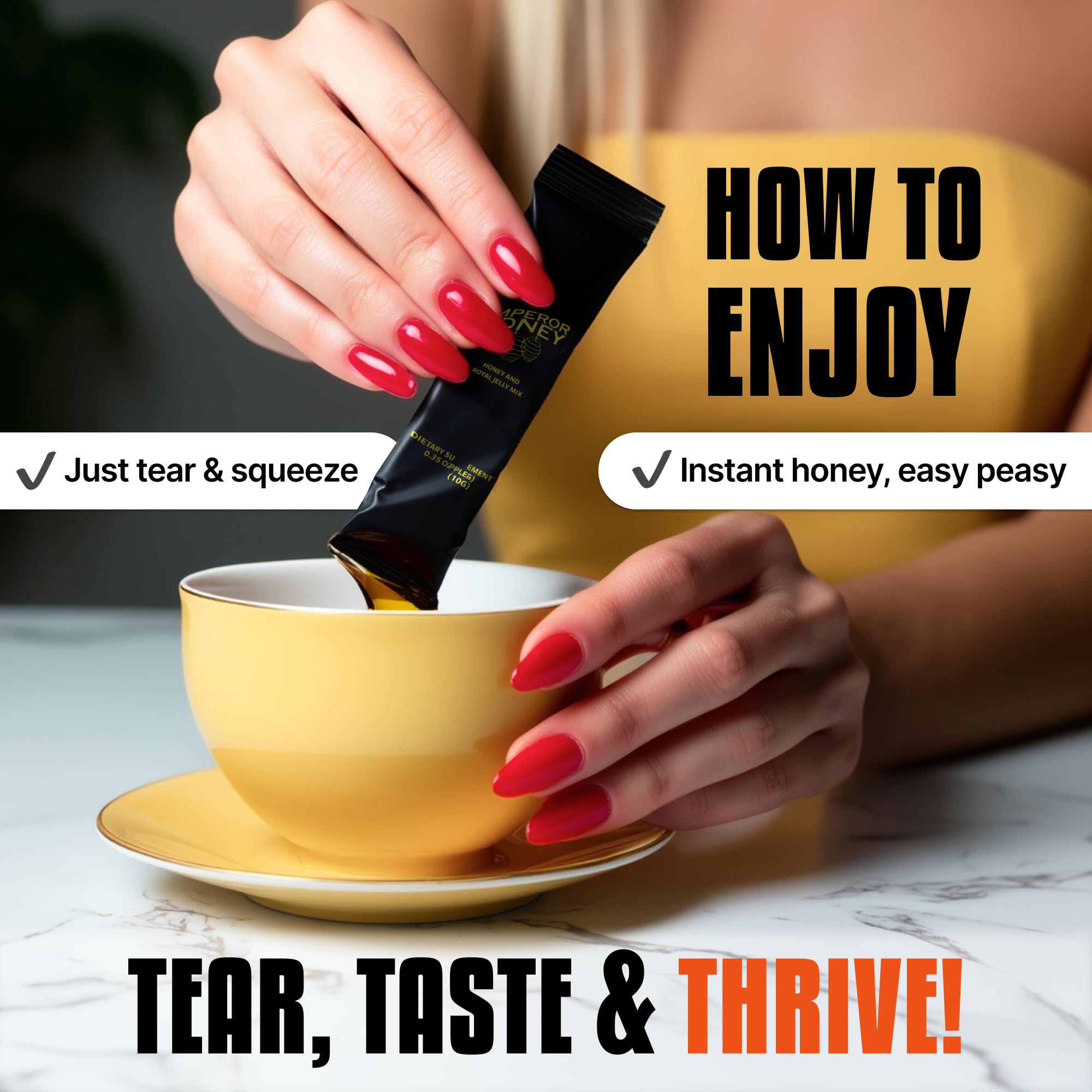 Halal Honey on-the-go morning use shows simple breakfast ritual