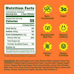Close-up of Halfday peach extract highlighting real fruit notes