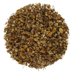 Halo Naturals chamomile tea resealable pouch keeps freshness between infusions.