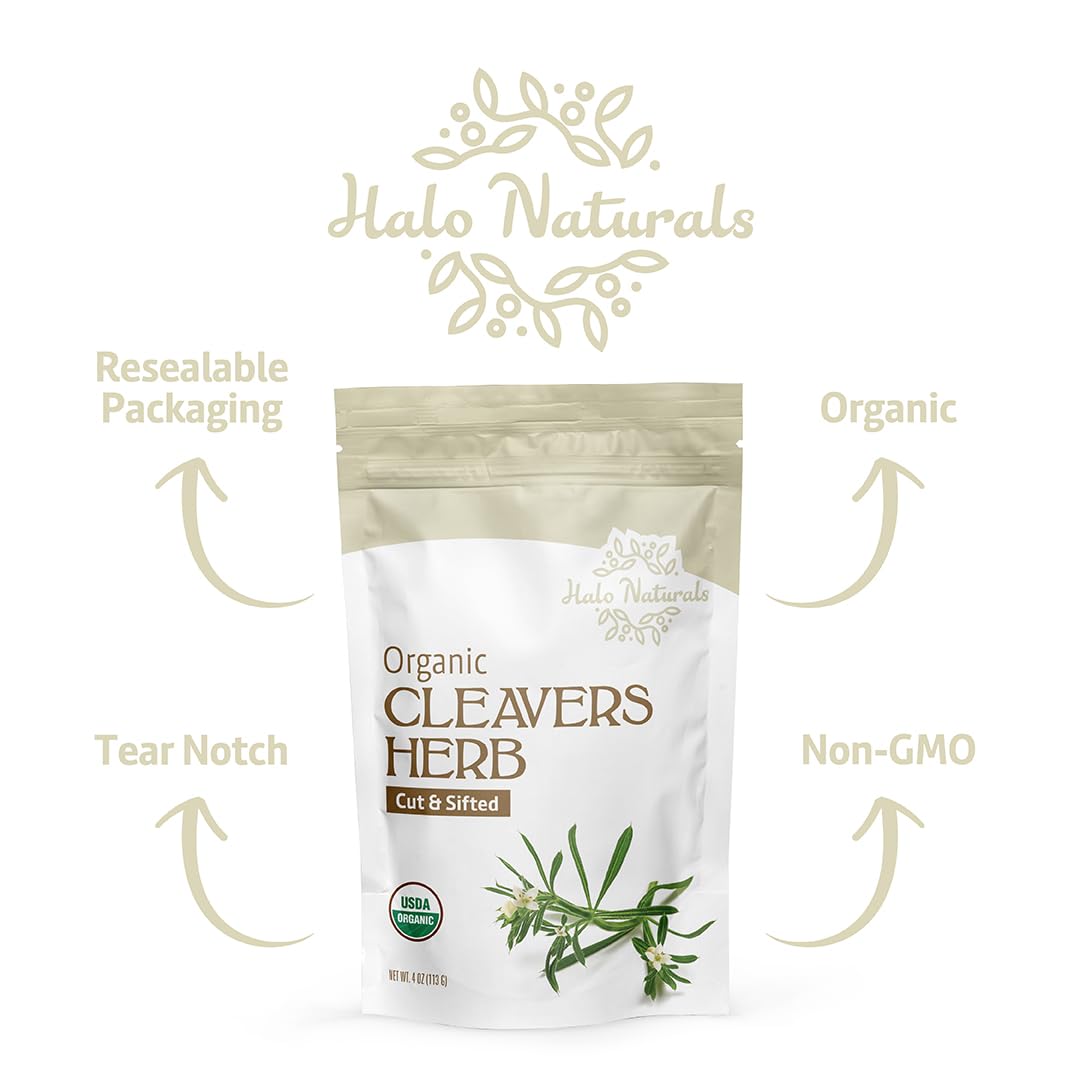 Halo Naturals cleavers add bright aroma to herbal tea blends
