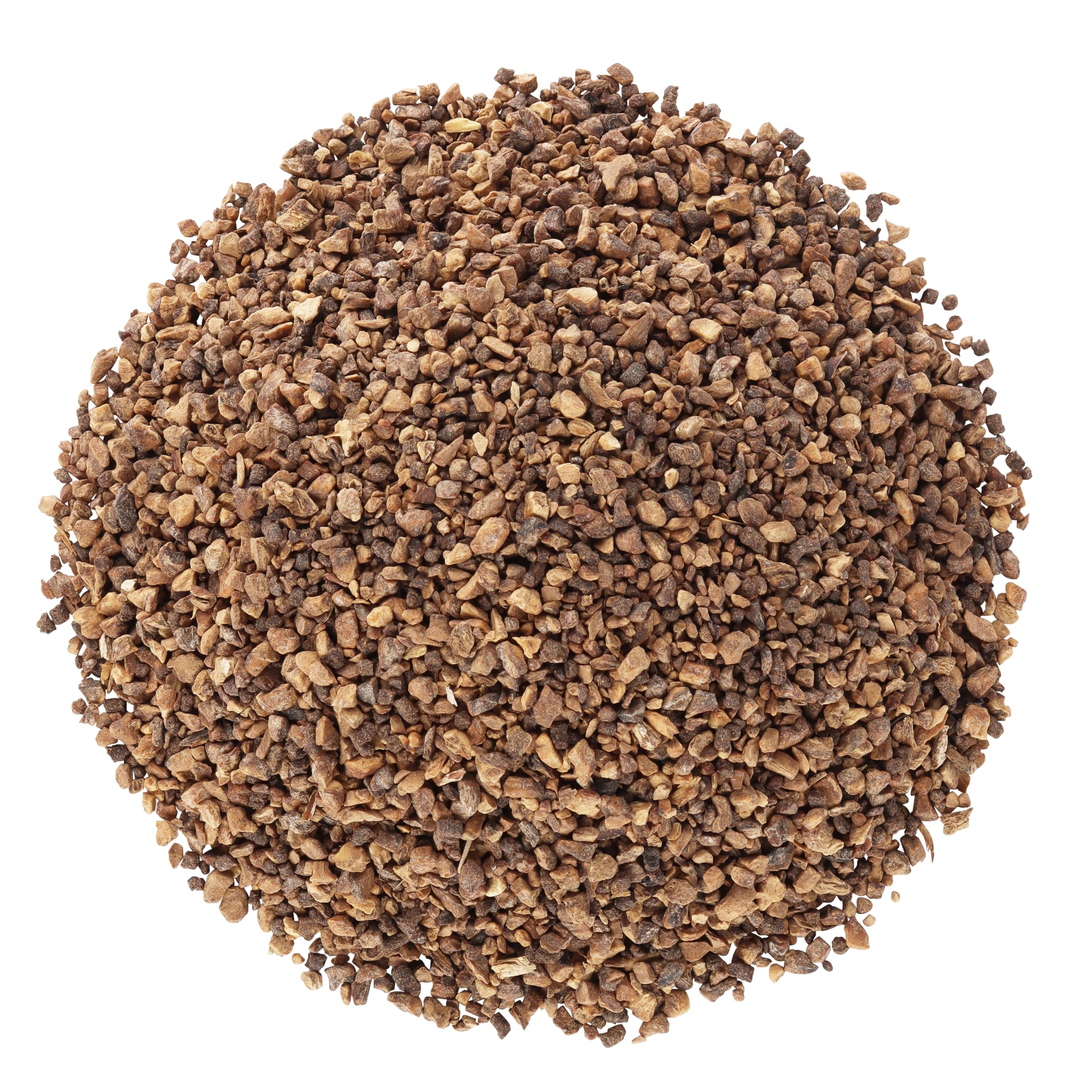 Halo Naturals elecampane root closeup chunks show natural texture.