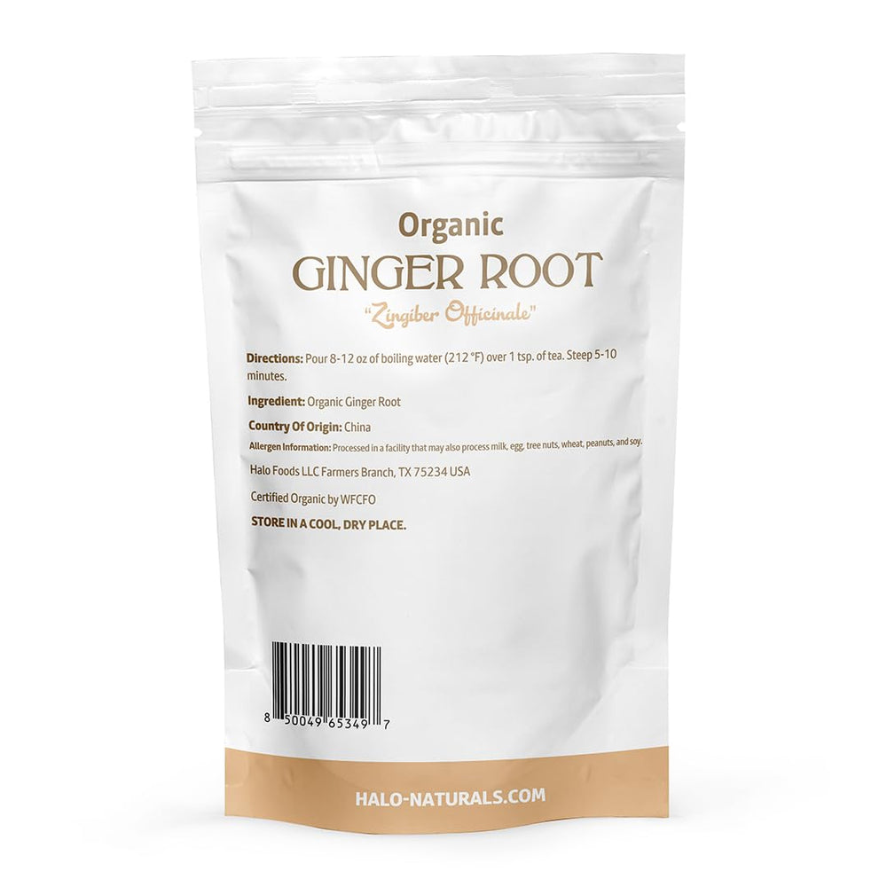 Halo Naturals ginger aroma close-up highlighting bright spice in recipes