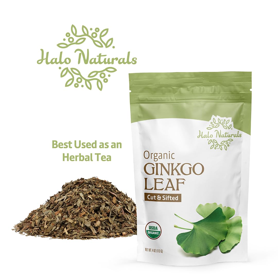 Halo Naturals Ginkgo leaf cut and sifted, origins traced to trusted suppliers in China