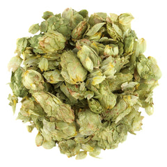 Halo Naturals hops whole dried buds closeup showing quality for infusions.