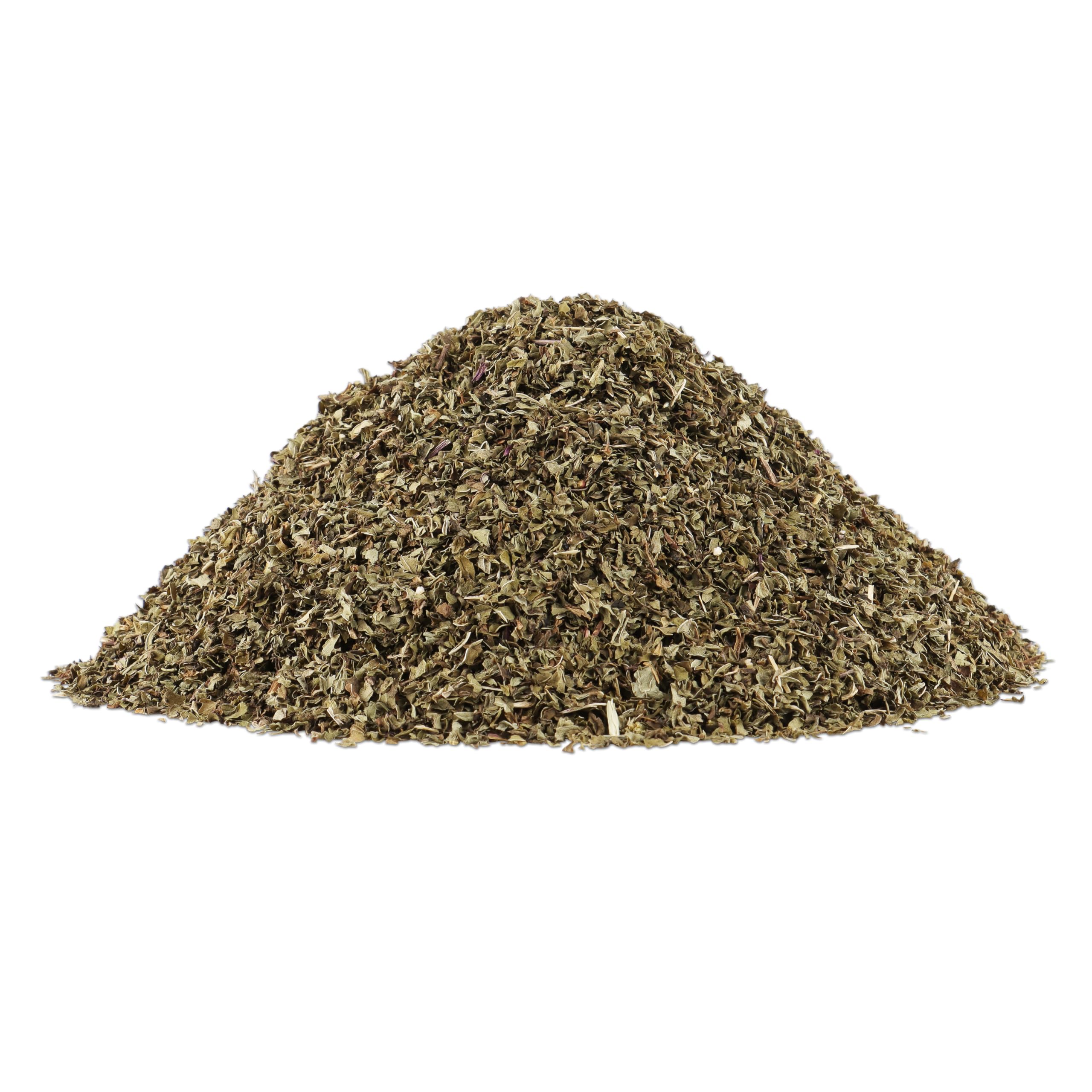Halo Naturals organic spearmint leaf pouch with USDA Organic badge for quality.