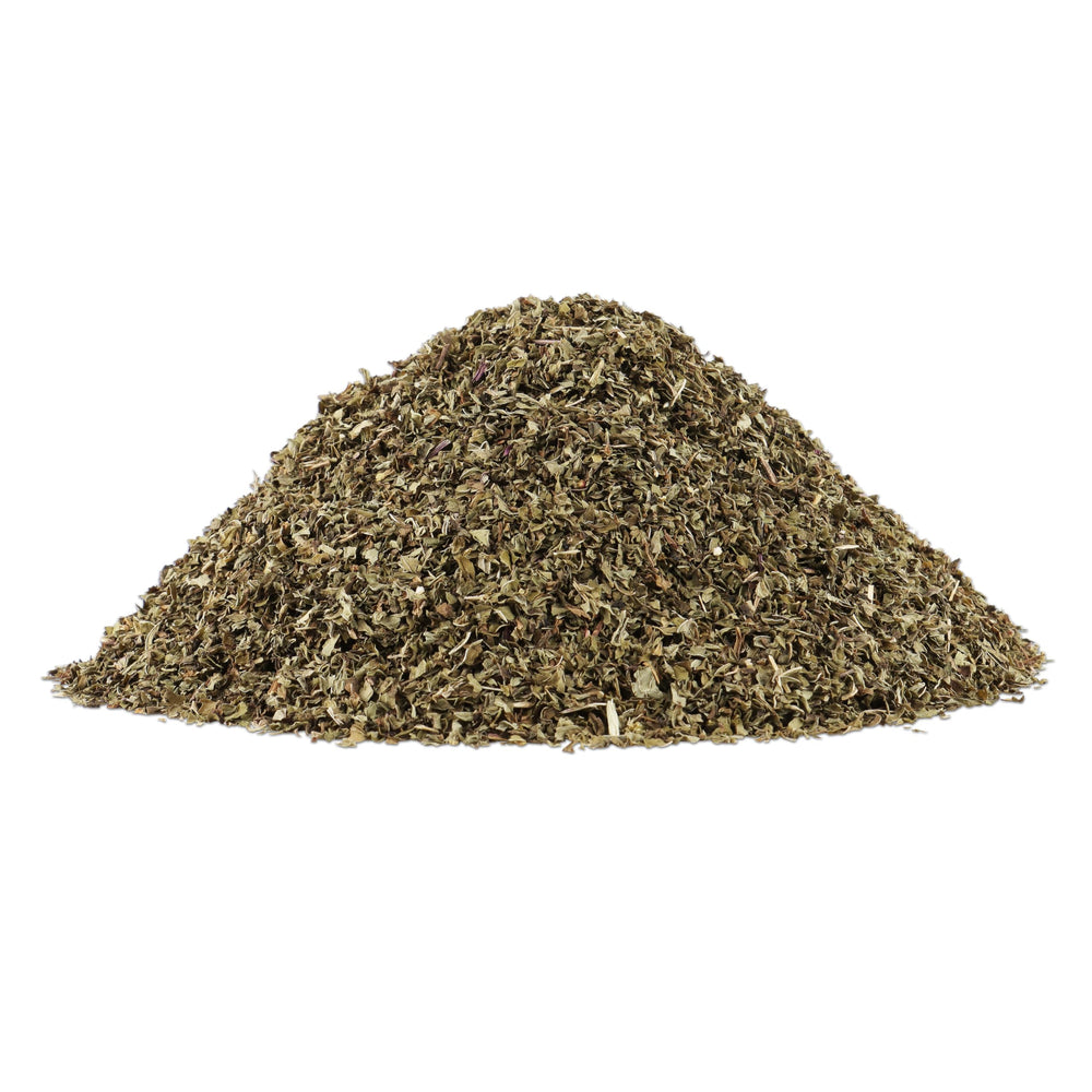 Halo Naturals organic spearmint leaf pouch with USDA Organic badge for quality.