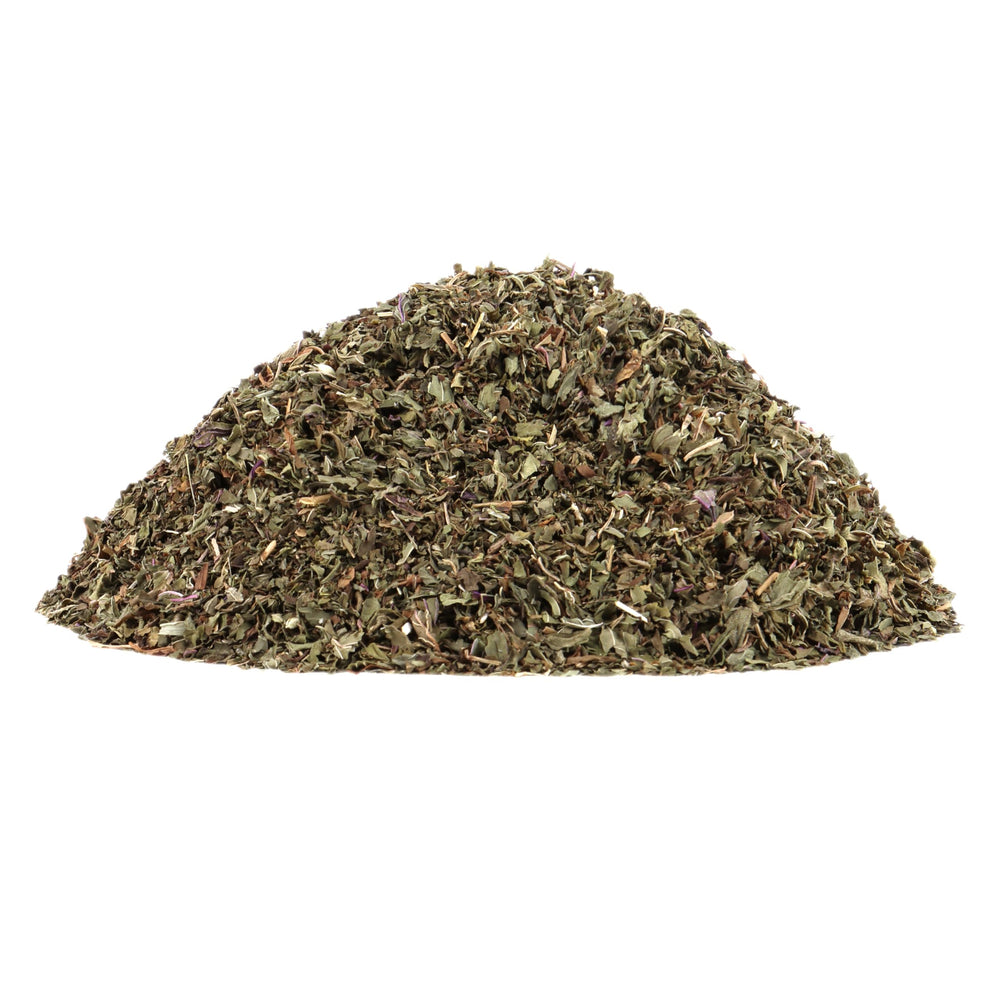 Halo Naturals peppermint leaf tea infusion idea for soothing hot tea