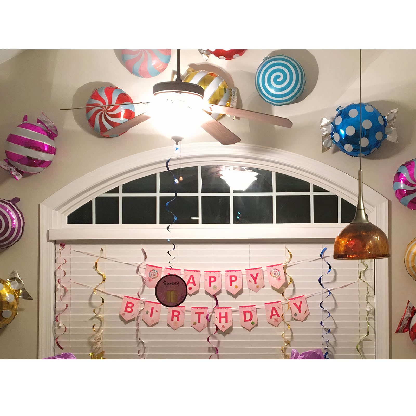 Halovin multi-color candy balloons create vibrant party atmospheres.