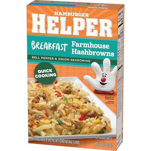 Hamburger Helper Breakfast Hashbrowns real potatoes highlight hearty texture.
