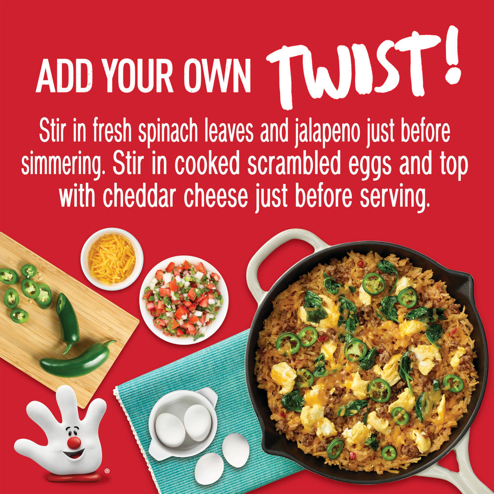 Hamburger Helper BREAKFAST Southwest Hashbrowns quick cook time
