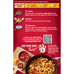 Hamburger Helper Cheeseburger Macaroni plated with creamy cheese sauce.