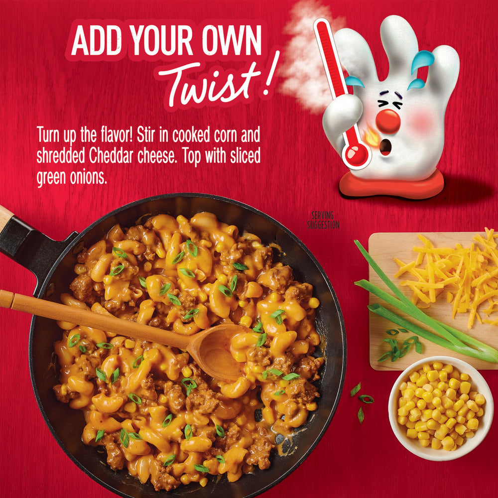 Hamburger Helper family-friendly midweek meal option for quick dinners.