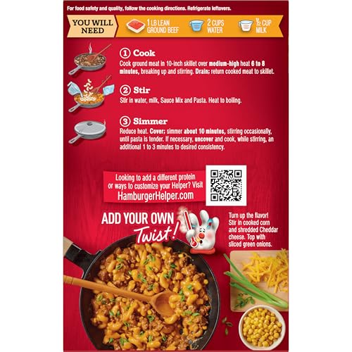 Hamburger Helper flavorful skillet meal ready to serve.