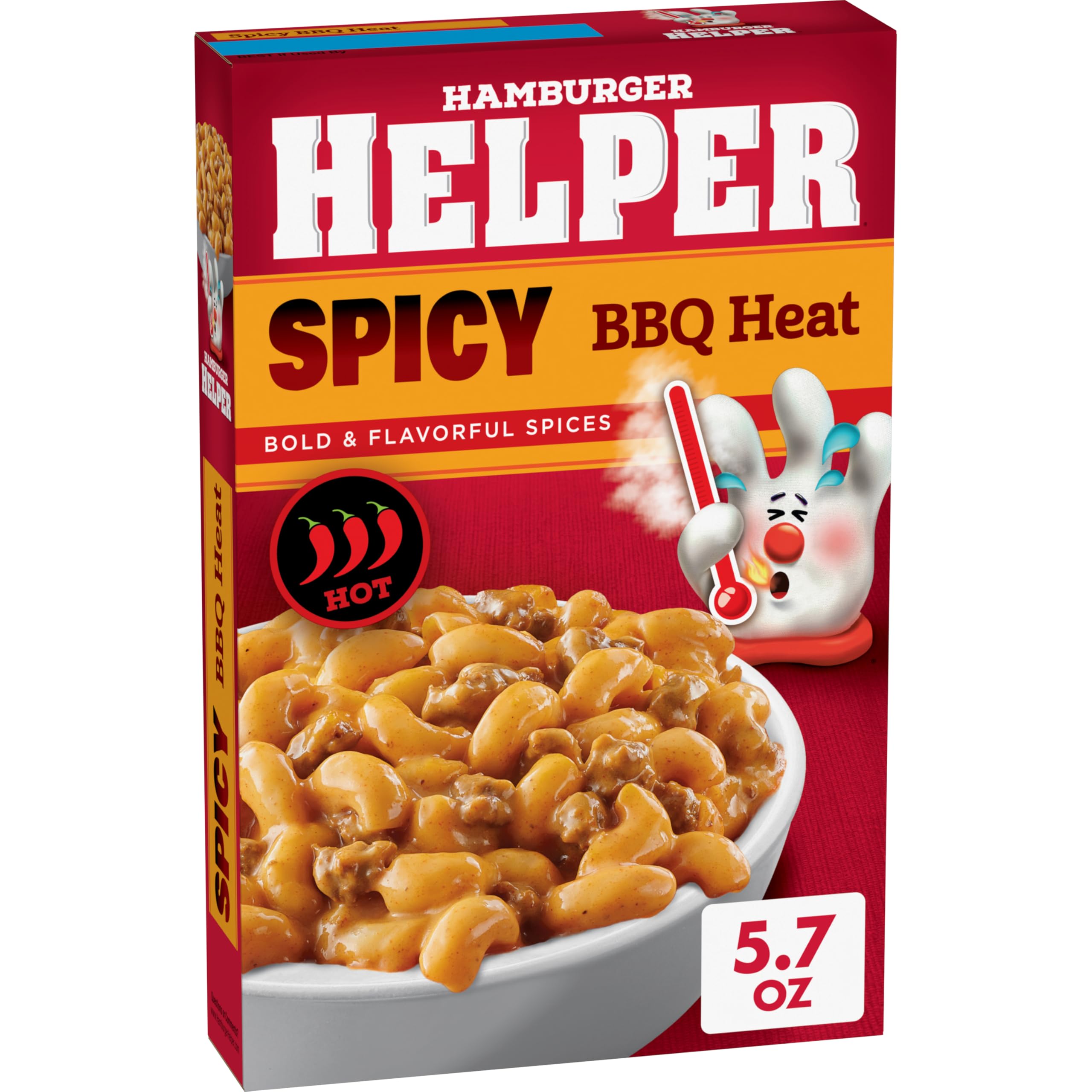 Hamburger Helper pantry staple boxed meal keeps dinner on hand.