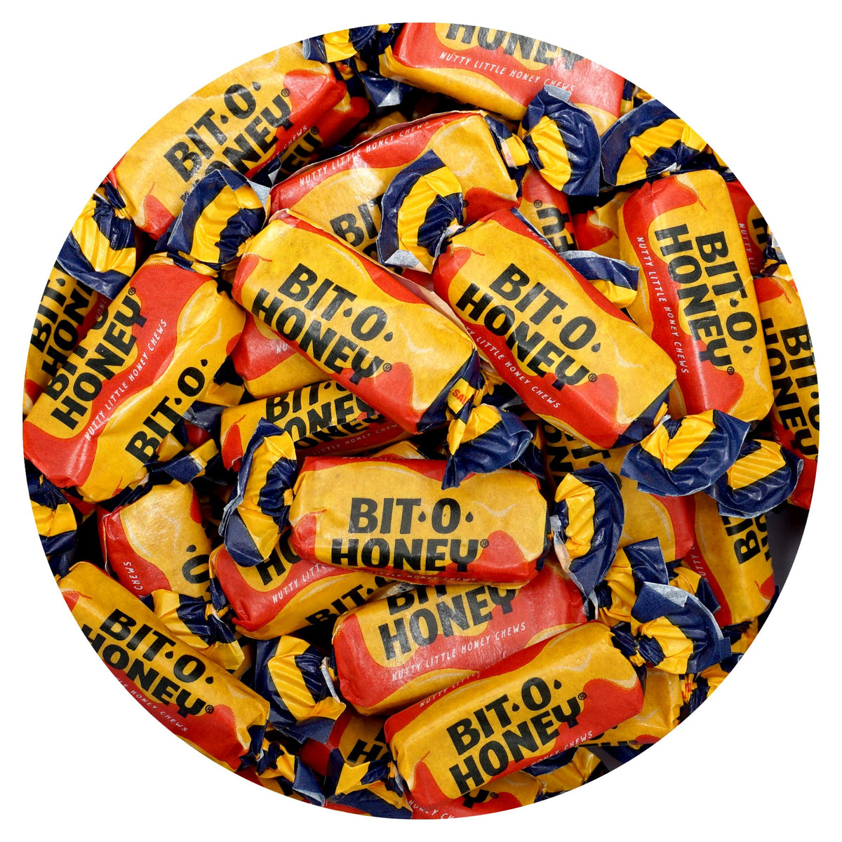 The Hampton BitOHoney Candy 2lb bag with individually wrapped pieces for easy sharing.
