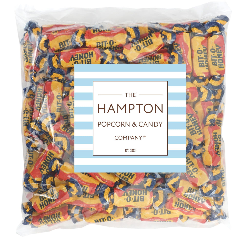 The Hampton BitOHoney Candy individual wrappers highlighting freshness and convenience.