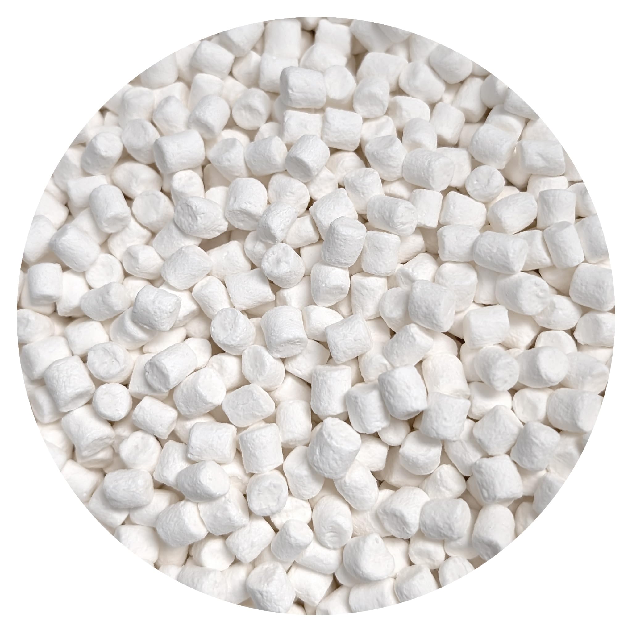 THE HAMPTON CANDY COMPANY dehydrated vanilla marshmallows in a 1 lb bag for versatile use