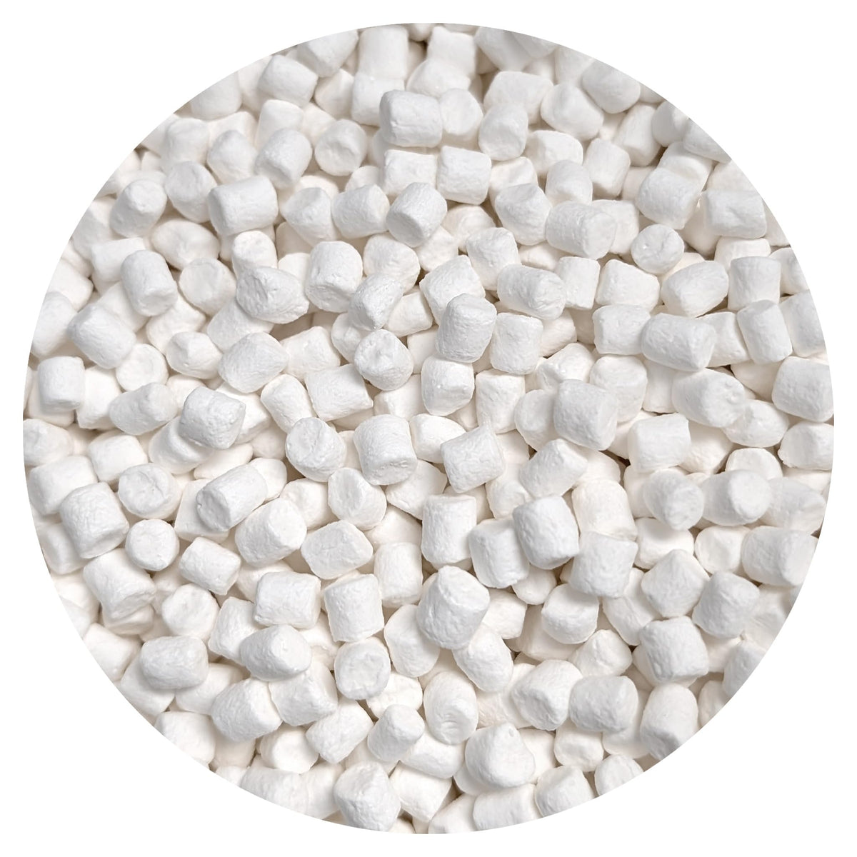 THE HAMPTON CANDY COMPANY dehydrated vanilla marshmallows in a 1 lb bag for versatile use