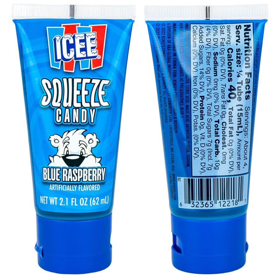 THE HAMPTON CANDY COMPANY Ice Squeeze pack of 3 tubes for versatile sharing.