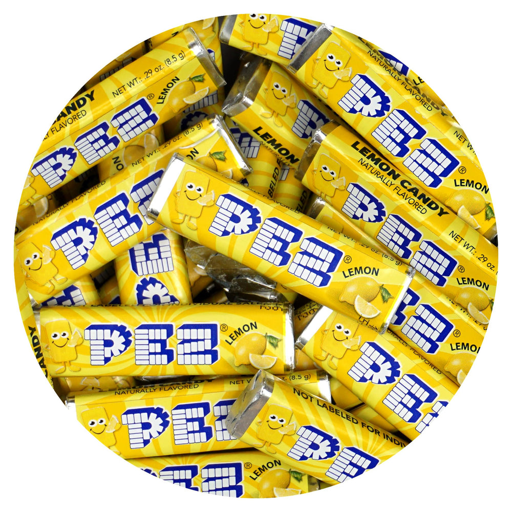 The Hampton Candy Company Lemon refill set for dispensers, 1 lb, approximately 40 wrapped candies.