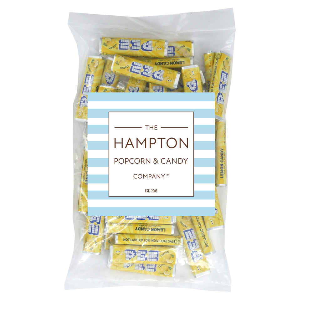 Close-up of Hampton Lemon candies ready to refill your dispenser.