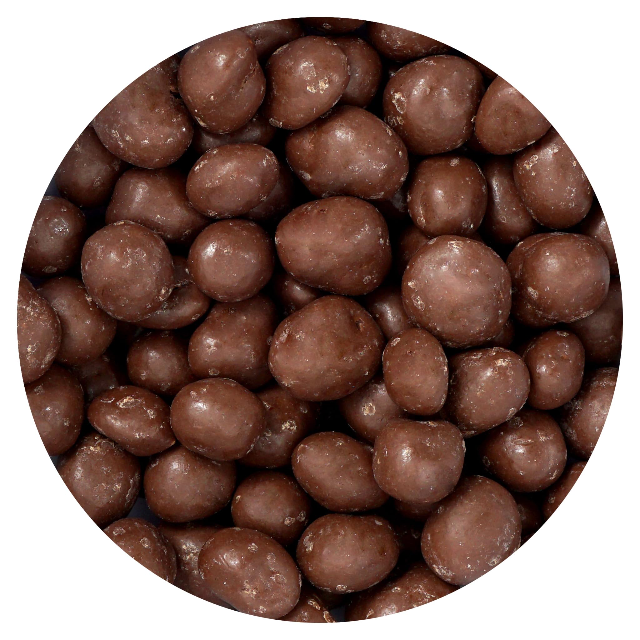 The Hampton Candy Company milk chocolate-covered peanuts in a 2lb bulk bag, ideal for sharing at parties.