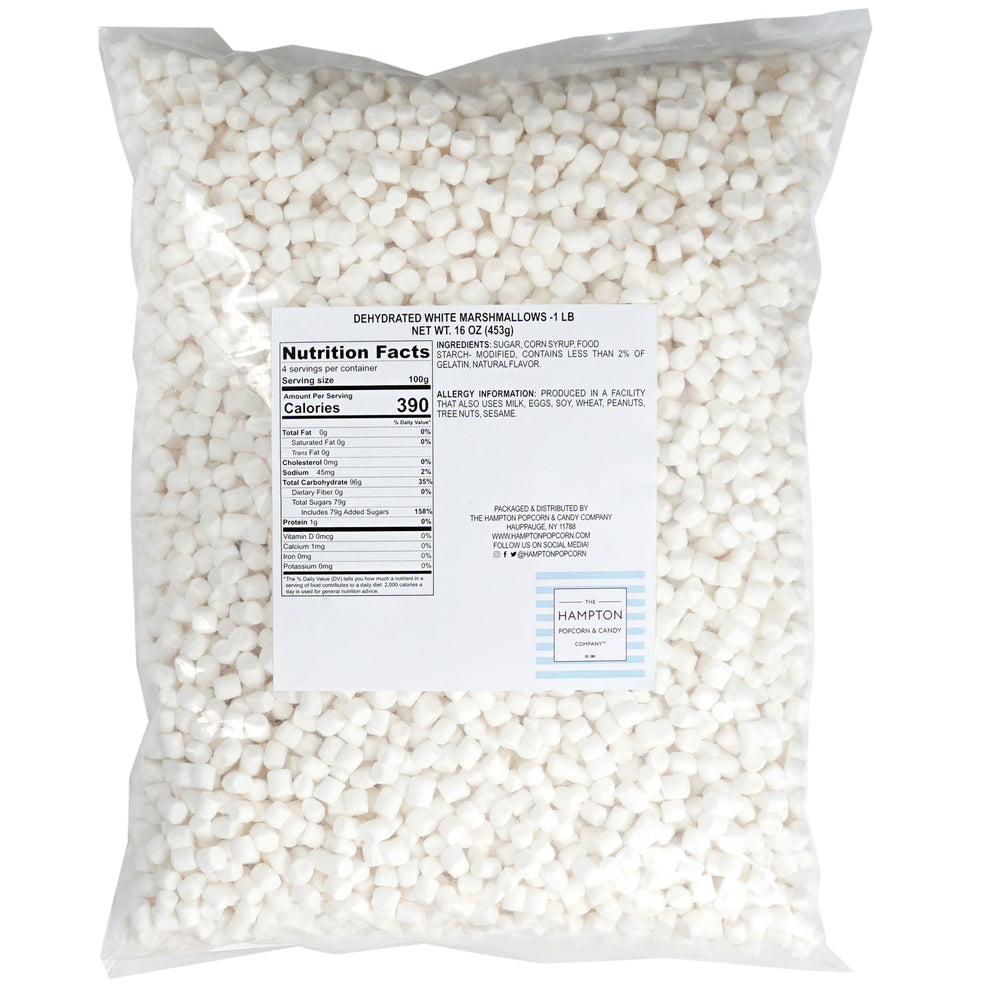 Hampton Candy mini marshmallows bulk bag ideal for desserts and snack mixes