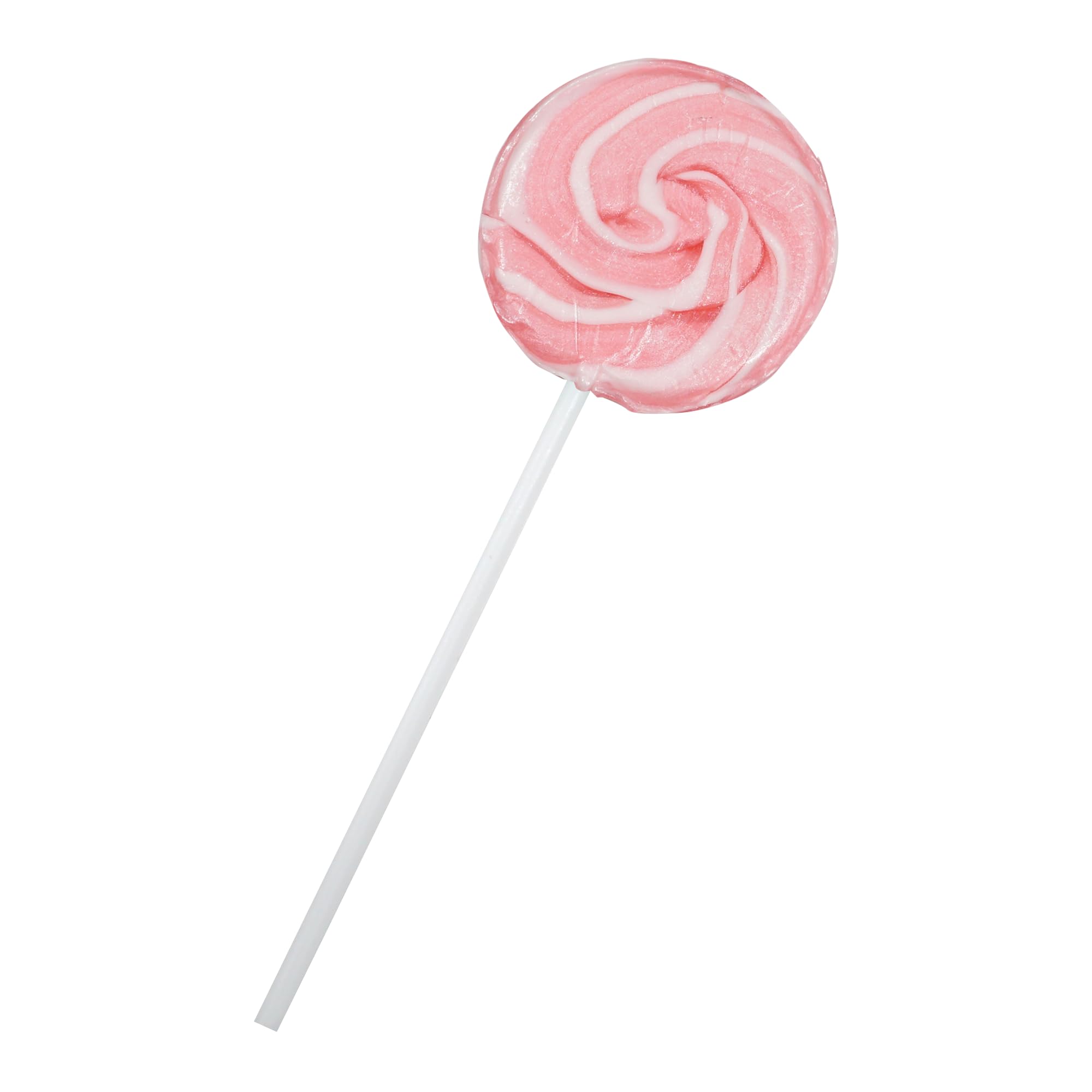 Lollipop size about 1.75 inch diameter and 5.5 inch height.