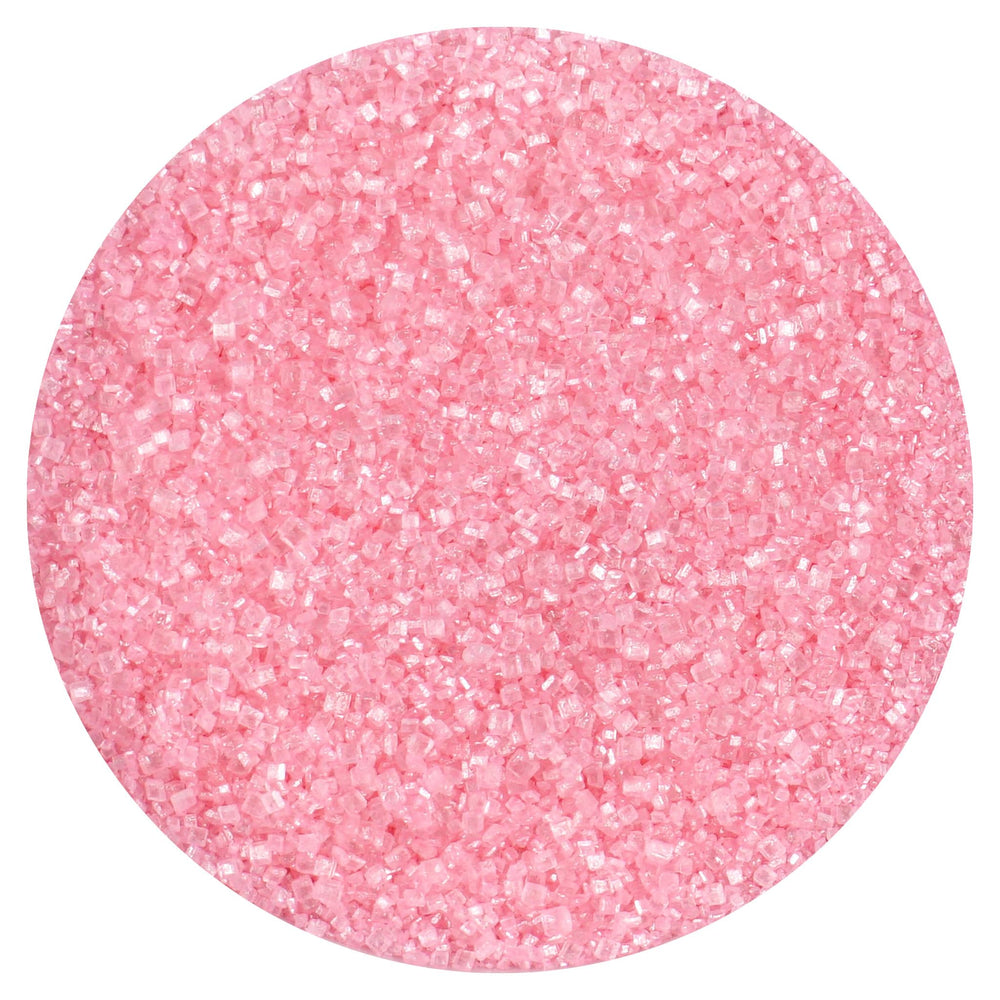The Hampton Candy Company pink sanding sugar on ice cream makes frozen treats extra fun.