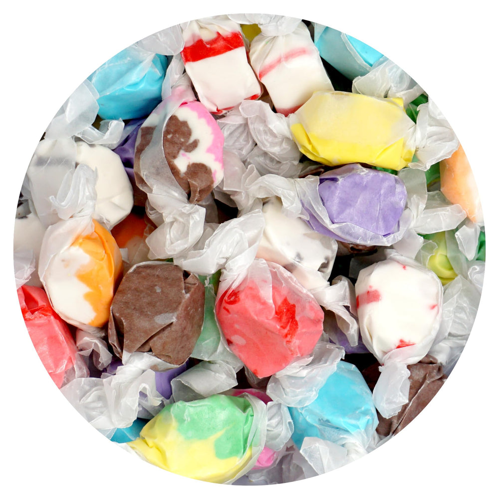 The Hampton Candy salt water taffy assorted bag ready for sharing
