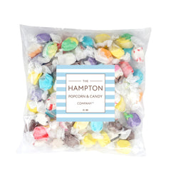 The Hampton Candy salt water taffy chocolate flavor close-up for indulgent snacking