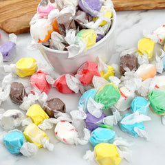 Party-ready Hampton Candy salt water taffy display suitable for gatherings