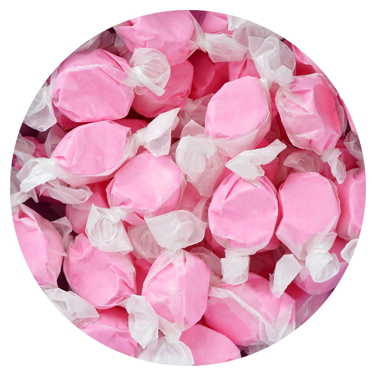 The Hampton Candy Company strawberry taffy 2lb bulk bag for easy sharing.